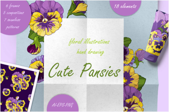 Download Pansies Violets Floral Collection - Violet Collection