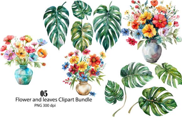 Download Watercolor Tropical Flowers Clipart, PNG - Tropical Collection