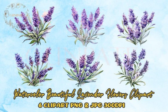Download Watercolor Lavender Flowers Clipart - Watercolor lavender Collection