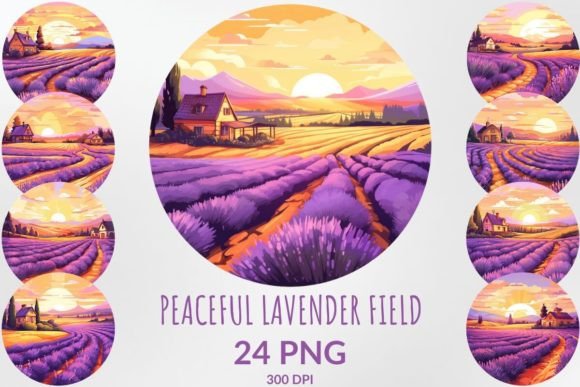 Download Peaceful Lavender Field Sublimation Pack - Peace Collection